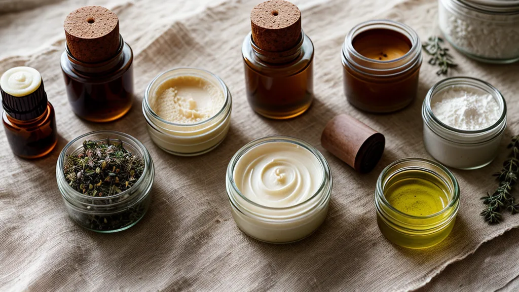 Pesando ingredientes para cosmética natural en una báscula de precisión en la cocina