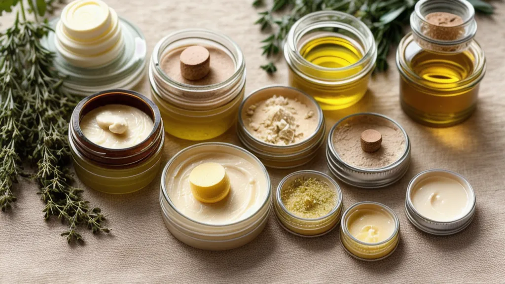 Cera de abeja, manteca de karité y aceite de caléndula en la encimera