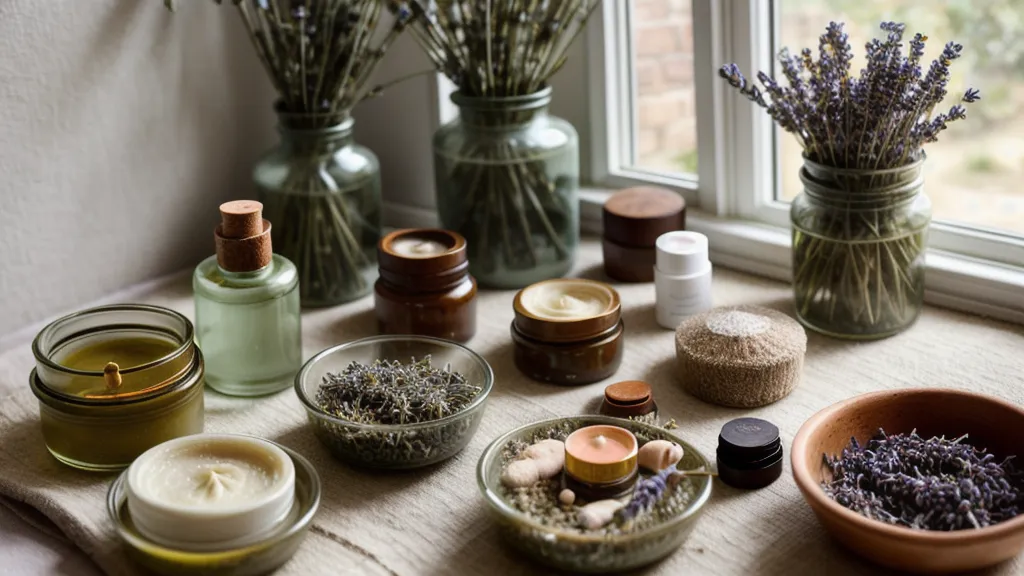 Aceites y cera fundiéndose al baño maría en la cocina