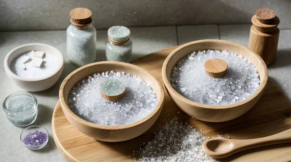 Cómo hacer sales de baño relajantes caseras con aceites esenciales