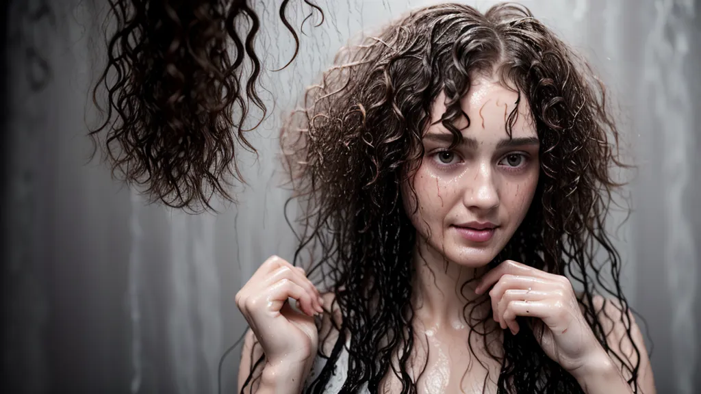 Rizos definidos y con brillo natural tras aplicar el gel de linaza casero para pelo rizado
