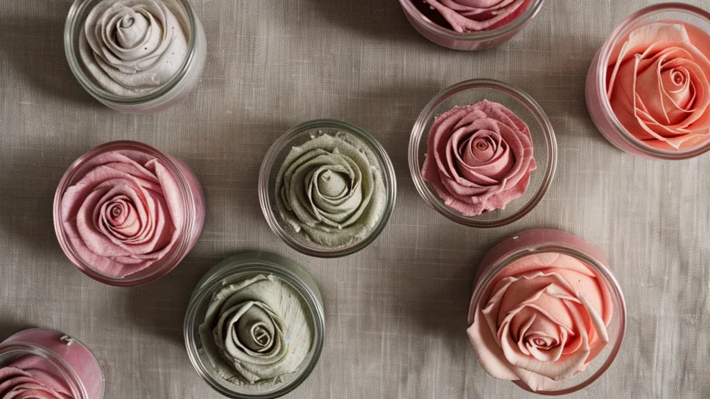 Frasco de cristal ámbar con tónico de rosas casero terminado.