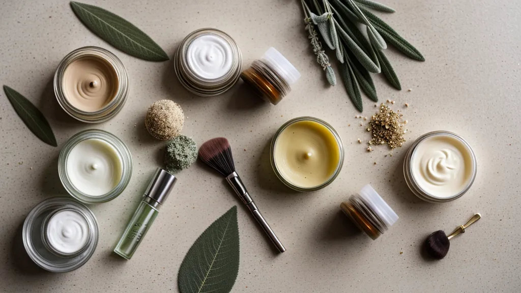 Frasco de serum facial casero terminado en un estante de baño